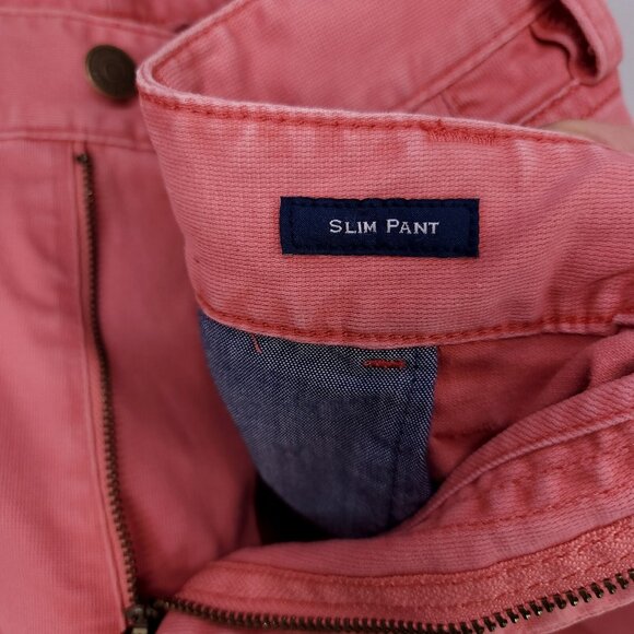 Vineyard Vines Slim Pants Mens 36x30 Pink Cotton Preppy Stretch Golf - Picture 6 of 16